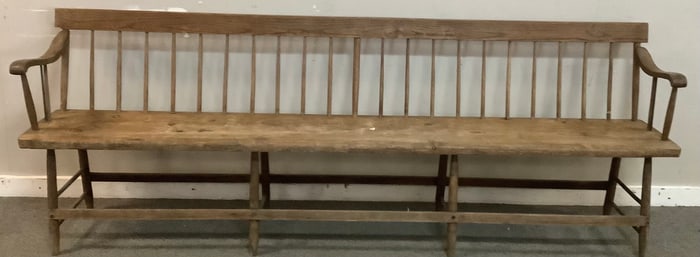 Antique 91" Windsor Bench 50 lbs