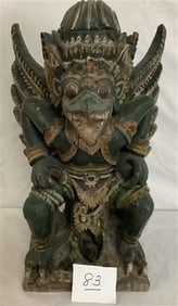 17" Carved Wooden "Man Beast" 10 lbs