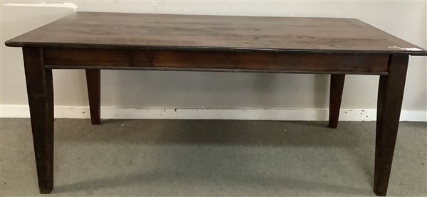 Country Farm Table with Butterfly Jars - 38" x 72" x 30"h
