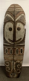 65" Padan Carved War Shield