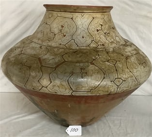 Monumental Shipibo Peruvian Pot 26" diameter x 23"h
