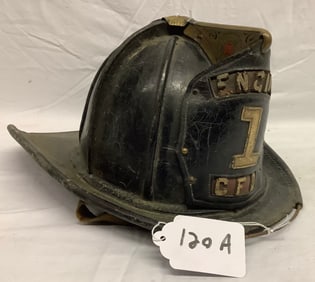 Vintage Turn of The Century Fire Helmet 2 lbs
