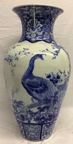 25" Blue and White Chinese Vase - 20 lbs