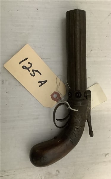 Stocking & Co Single Action Pepperbox pistol black Powder .28 - .31 cal - 2lbs: Stocking & Co Single Action Pepperbox pistol black Powder .28 - .31 cal - 2lbs