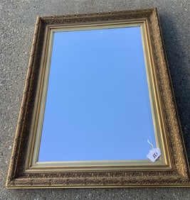 Lovely Contemporary Classical Over Mantle Mirror - 34" x 46" - 15lbs