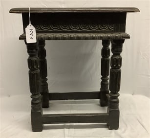 19th Cent. English Oak Stand - 15" x 20" x 22"h 20 lbs