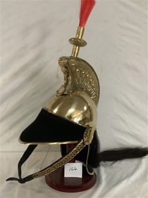 Ceremonial Helmet Mounted on Stand