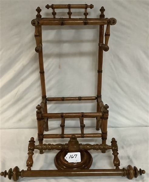 Antique Bamboo Umbrella Stand and French Coat Rack: Antique Bamboo Umbrella Stand and French Coat Rack