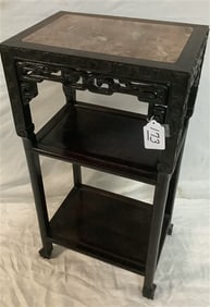 Marble Inset Oriental Stand - 12" x 16" x 32"h 20 lbs