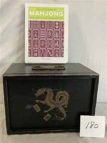 Vintage Mah-Jong Set 7" x 7" x 9.5" - 3 lbs