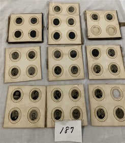 Rare Daque Oval Miniatures 3" x 3.5"