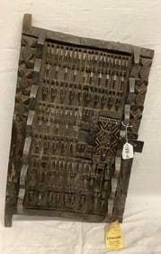 Carved West African Granary 16" x 27"