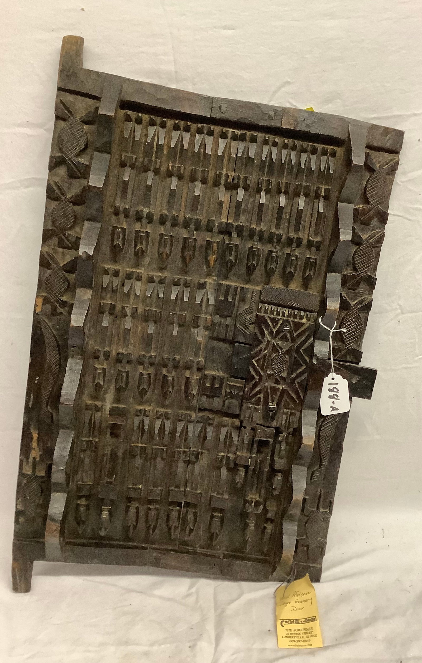 Carved West African Granary 16" x 27": Carved West African Granary 16" x 27"