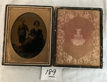 Daguerreotype of Mother & Child 4.5" x 6"