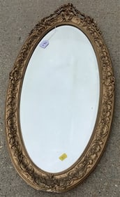 Oval Victorian Mirror 23" x 48" - 45lbs