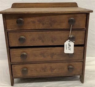 19th Cent. Salesman's Sample 7" x 13" x 13"