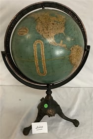 Vintage 11" Globe on Stand