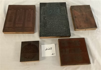 5 Photographic and Print Plates St Thomas Church, NYC