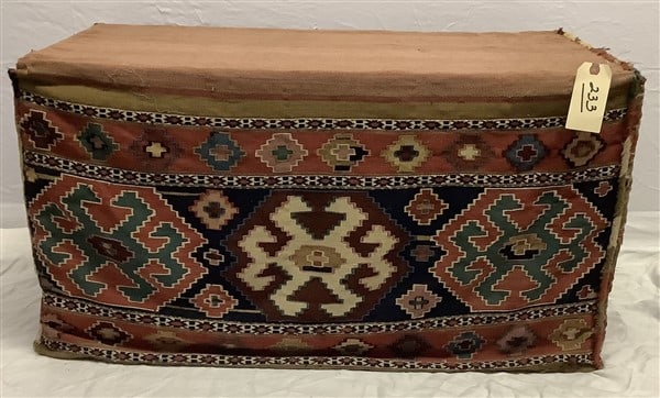 Kilim Clad Box - 18" x 36" x 18"h - 20 lbs: Kilim Clad Box - 18" x 36" x 18"h - 20 lbs