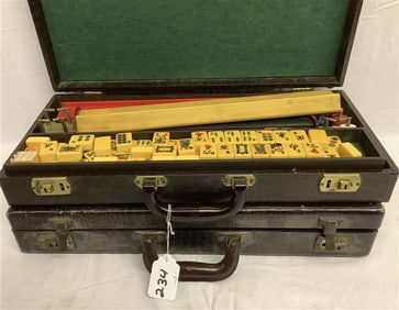 2 Vintage Mah Jong Sets