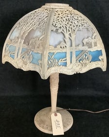 Vintage Iron Miller Lamp - 21"h 12 lbs