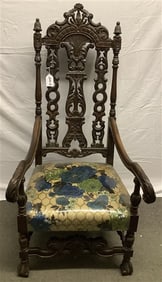 Antique English Altar Chair 35 lbs