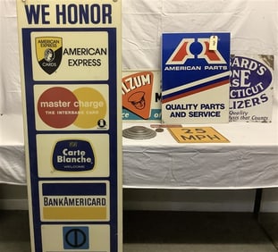 8 Metal Signs - Big Sign 62"