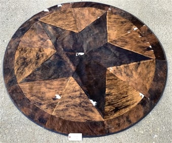 Extra Nice Round Hide Rug