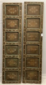 2 Hand Painted Mexican Panels 19.5" x 82" - 40 lbs