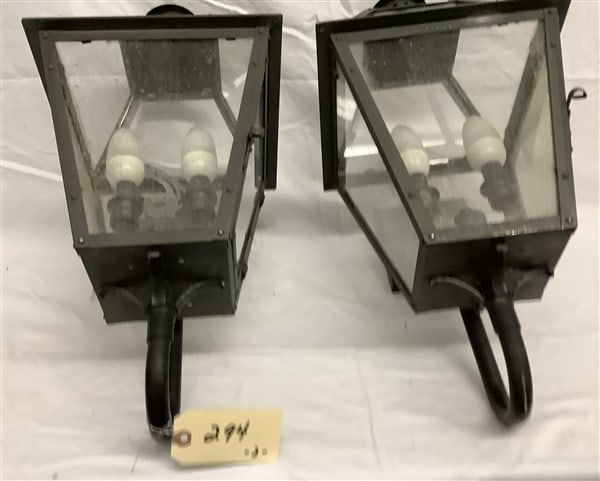 Pr. of 24" Contemporary Coach Lights: Pr. of 24" Contemporary Coach Lights