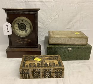 3 Boxes and 1 Clock 5 lbs