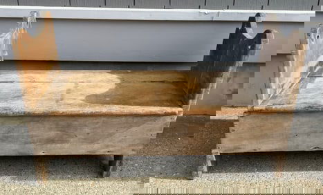 19th Cent. 42" Hutch Table Base/Storage box