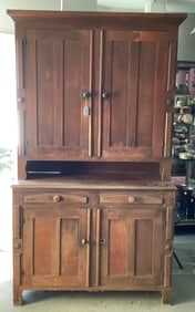 4 Door, 2 Drawer 2 Part Country Cupboard 84"h x 48"w
