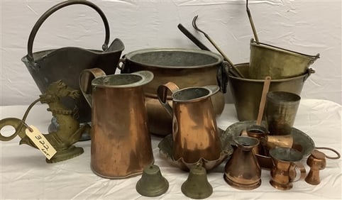 Generous lot of Vintage Copper and Brass 25 lbs