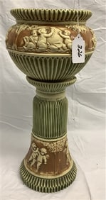23" Two Part Donatello Jardinière and Pedestal