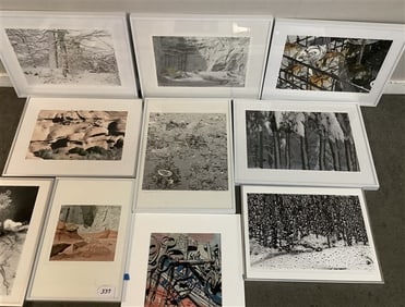 10 Framed Artworks by Katherine Noren