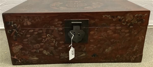 Contemporary Painted Storage Box 18" x 39" x 12"