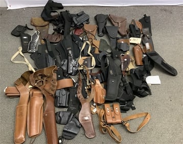 large lot of Holsters