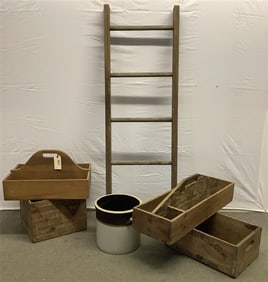 6 Wooden Country Items 50