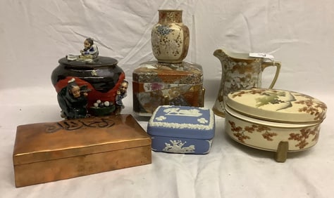 7 Porcelains - Nippon, Satsuma, and Wedgewood 4 lbs