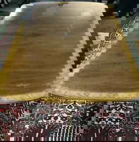 Fine Inlaid Mahogany Double Pedestal Dining Table with Three 22" Leaves - Near Mint - 150+ lbs