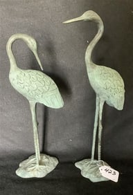 2 Metal Shorebirds 14" - 16"