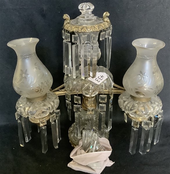 Antique 3 Arm Venetian Candelabra: Antique 3 Arm Venetian Candelabra