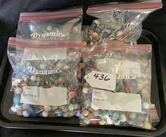 6 Bags of Marbles