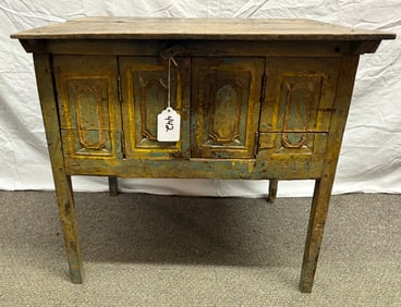 Antique Paint Decorated Chest