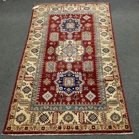 Hand Made Kazak 3'7" x 6'10"