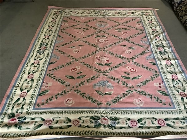 Hand Made Needlepoint Rug 7'8" x 9'8" (1 of 3)