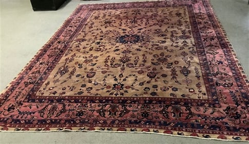Room Size Antique Persian Sarouk 9 x 12