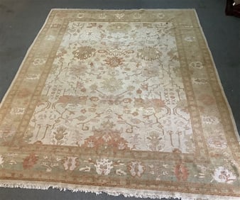 Hand Made Room Size Oushak 10 x 13