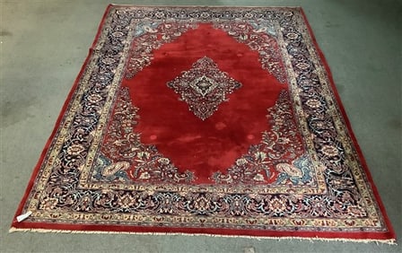 Hand Made Persian Sarouk 9 x 12'4"